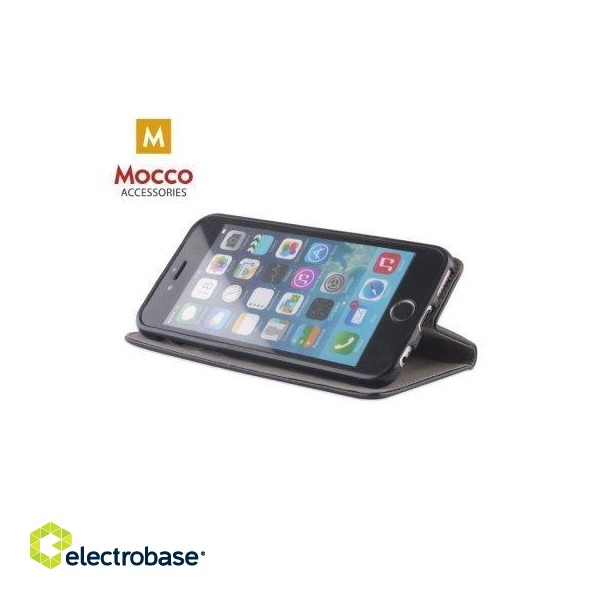 Mocco Smart Magnet Book Case For Huawei Honor 8C Black image 3