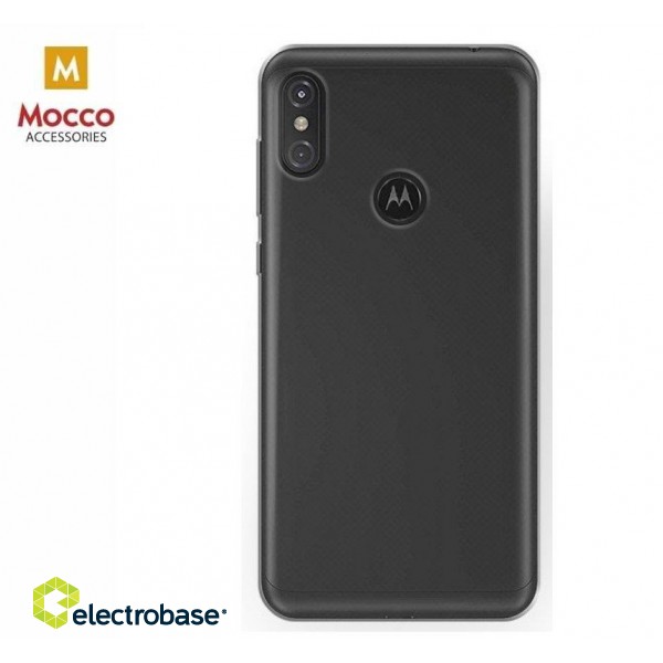 Mocco Ultra Back Case 0.3 mm Silicone Case for Motorola One / P30 Play Transparent image 1