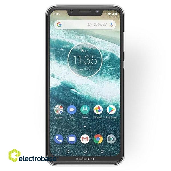 Mocco Ultra Back Case 0.3 mm Silicone Case for Motorola One / P30 Play Transparent image 3