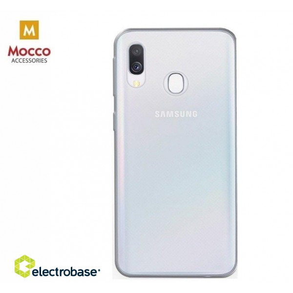 Mocco Ultra Back Case 0.3 mm Silicone Case for Samsung A105 Galaxy A10 Transparent image 1