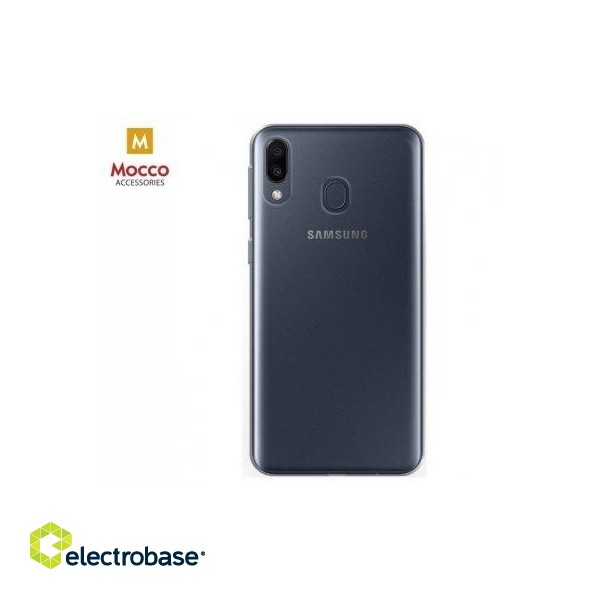 Mocco Ultra Back Case 0.3 mm Aizmugurējais Silikona Apvalks Priekš Samsung M205 Galaxy M20 Caurspīdīgs image 1
