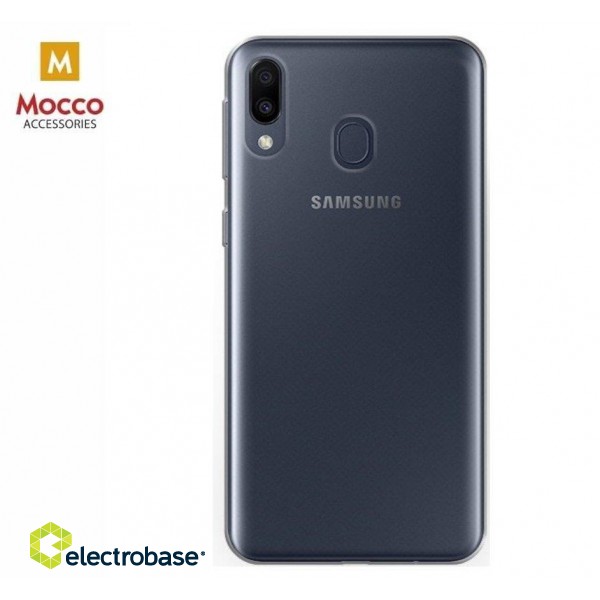 Mocco Ultra Back Case 1 mm Aizmugurējais Silikona Apvalks Priekš Samsung M205 Galaxy M20 Caurspīdīgs image 1