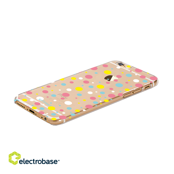 X-Fitted Plastic Case for Apple iPhone  6 / 6S Colorful Dot paveikslėlis 2