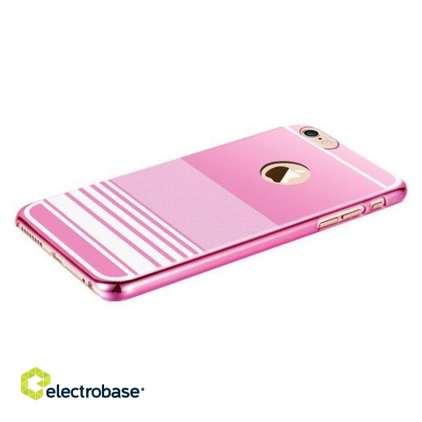 X-Fitted Пластиковый чехол для Apple iPhone  6 / 6S Розовый / Зебра