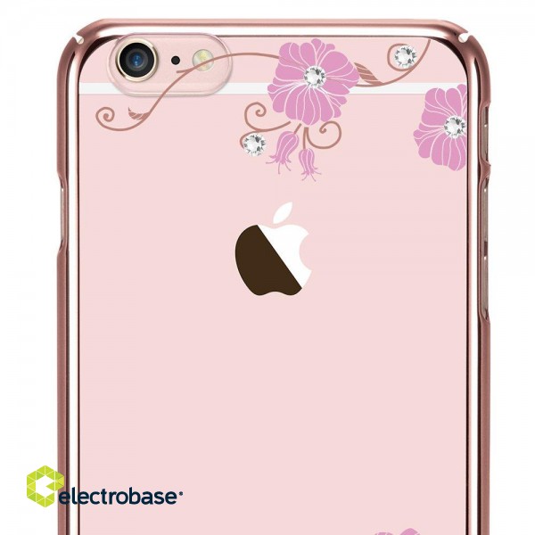 X-Fitted Plastic Case With Swarovski Crystals for Apple iPhone  6 / 6S Rose gold / Graceland image 2