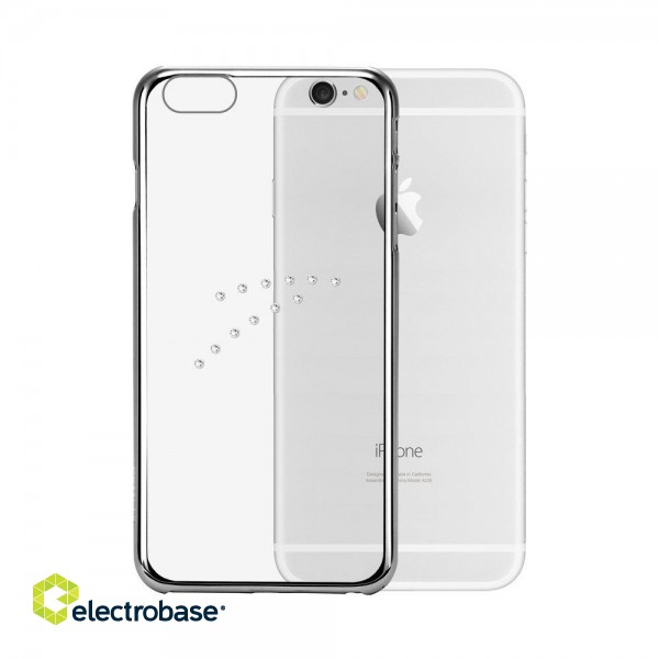 X-Fitted Пластиковый чехол С Кристалами Swarovski для Apple iPhone  6 / 6S Серебро / Алмазная Стрела фото 1
