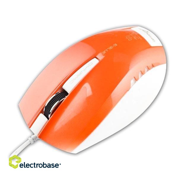 E-Blue Color Pal Series Premium Mouse 1480 DPI / 1.2m Cable / USB / Orange paveikslėlis 1