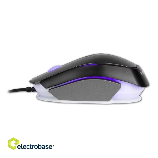 E-Blue EMS633 MOOD Игровая мышь с Дополнительными кнопками / 7 Цветов LED Подсветки / 2400 DPI / USB Черная фото 2
