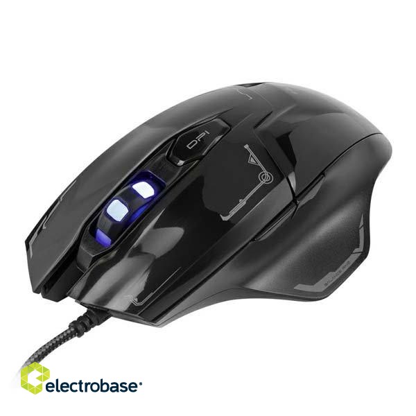 E-Blue EMS642 Master Of Destiny Gaming Mouse with Additional Buttons / LED / 3000 DPI / Avago Chipset / USB paveikslėlis 4