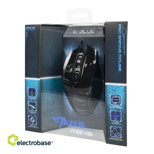 E-Blue EMS642 Master Of Destiny Gaming Mouse with Additional Buttons / LED / 3000 DPI / Avago Chipset / USB paveikslėlis 5