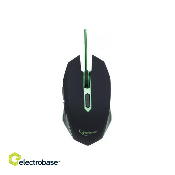 Gembird Gaming Mouse with Additional Buttons 2400 DPI USB image 2