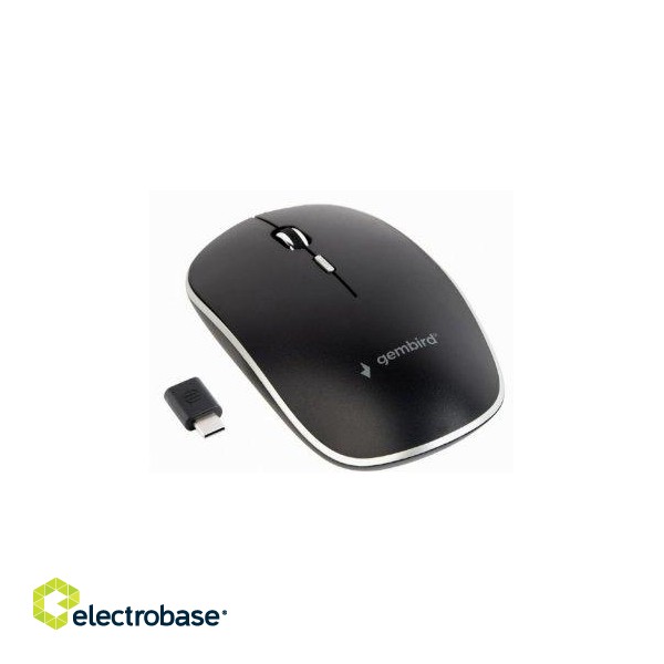 Gembird Silent Wireless Type-C Mouse paveikslėlis 1