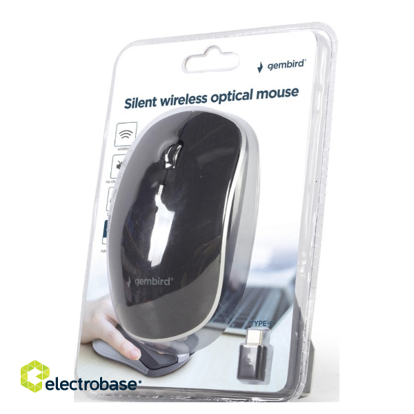Gembird Silent Wireless Type-C Mouse paveikslėlis 2