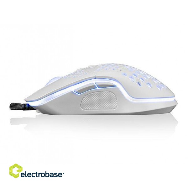Logic Wired LM-STARR-ONE-LIGHT Gaming Mouse with USB / 1.8m / 6400 DPI / White image 3