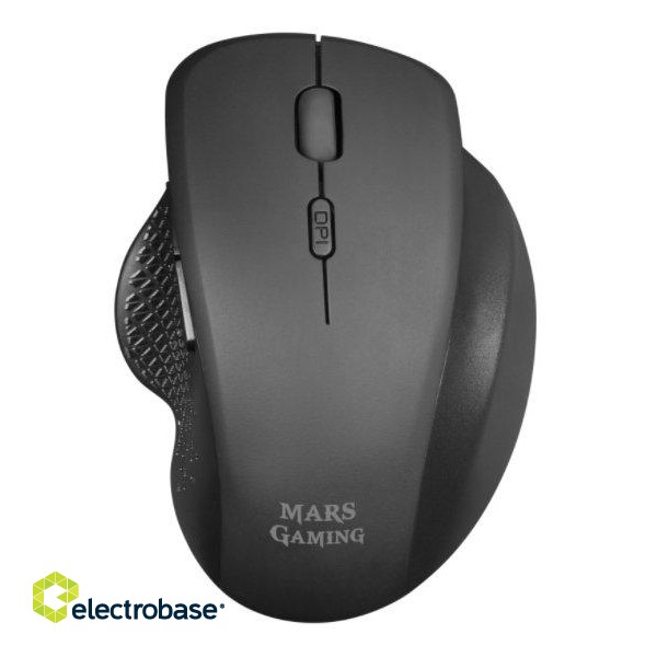 Mars Gaming MMWERGO Wireless Mouse with Additional Buttons 3200 DPI Black image 1