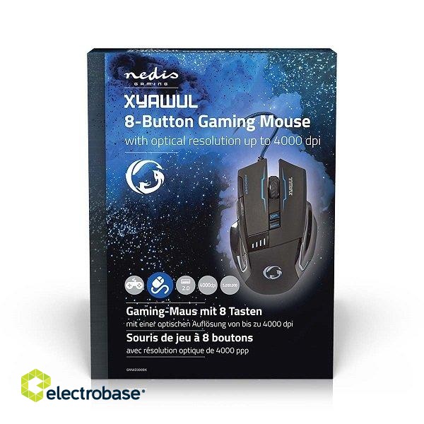 Nedis GSPR21022BK Spēļu skaļrunis 2.2 ar USB barošanu / 3.5 mm / 48W / LED image 4