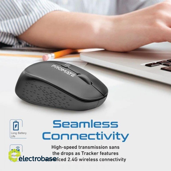 PROMATE TRACKER MaxComfort® Ergonomic Wireless Mouse image 3