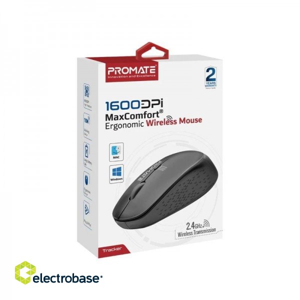 PROMATE TRACKER MaxComfort® Ergonomic Wireless Mouse image 5