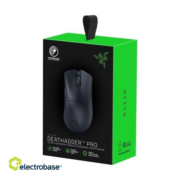 Razer DeathAdder V3 Pro Wireless Gaming Mouse paveikslėlis 1