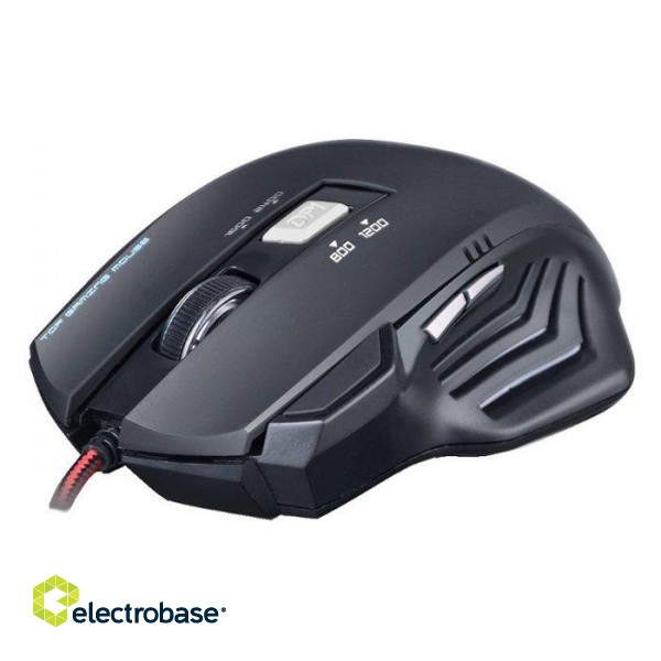 Rebeltec Punisher 2 Gaming Mouse with Additional Buttons / LED BackLight / 2400 DPI / USB image 1