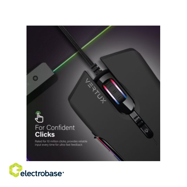 VERTUX Assaulter USB RGB Gaming Mouse paveikslėlis 2