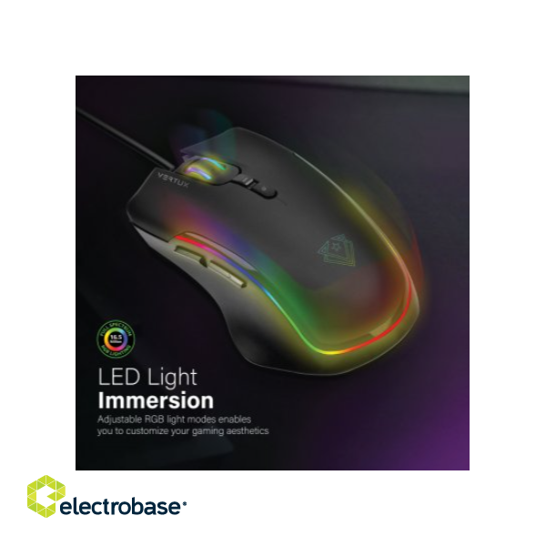 VERTUX Assaulter USB Игровая мышь с RGB подсветкой фото 3