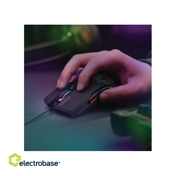VERTUX Assaulter USB Spēļu Pele ar RGB Apgaismojumu image 5