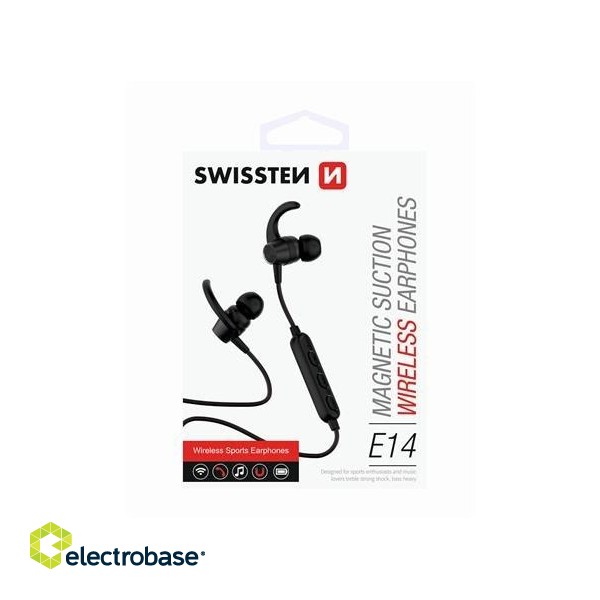 Swissten Active Wireless Bluetooth Bezvadu Sporta Austiņas image 1