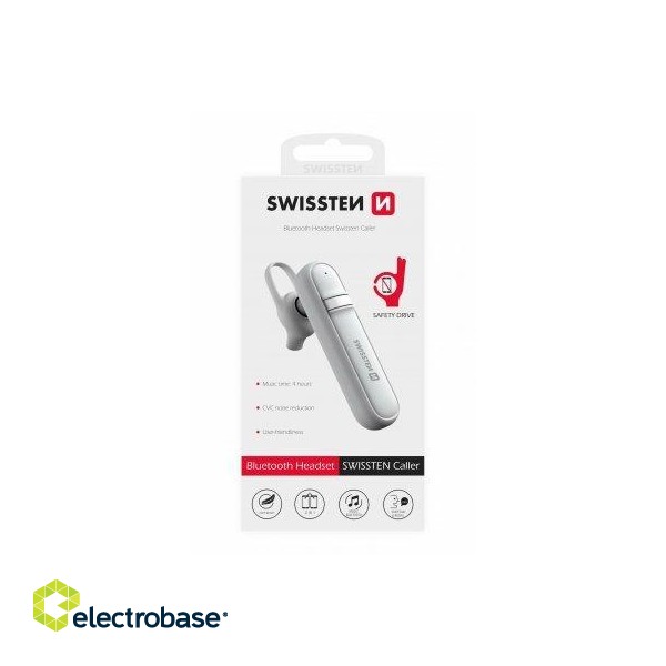 Swissten Caller Bluetooth 5.0 HandsFree Наушник с Функцией MultiPoint / CVC noise reduction фото 5