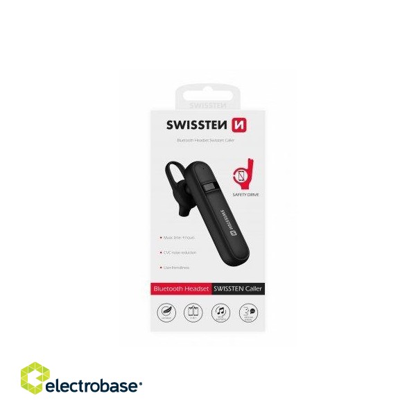 Swissten Caller Bluetooth HandsFree Headset with MultiPoint / CVC Noise Reduction image 5