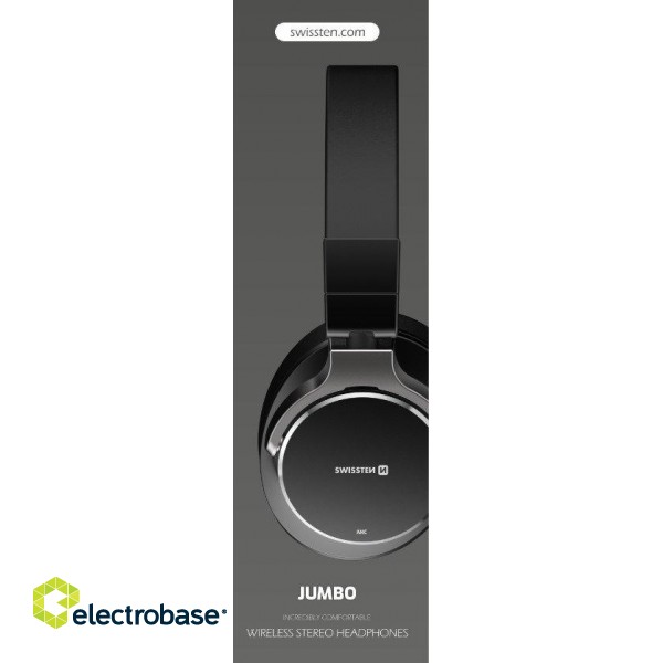 Swissten Jumbo ANC Stereo Bluetooth Bezvadu Austiņas image 2