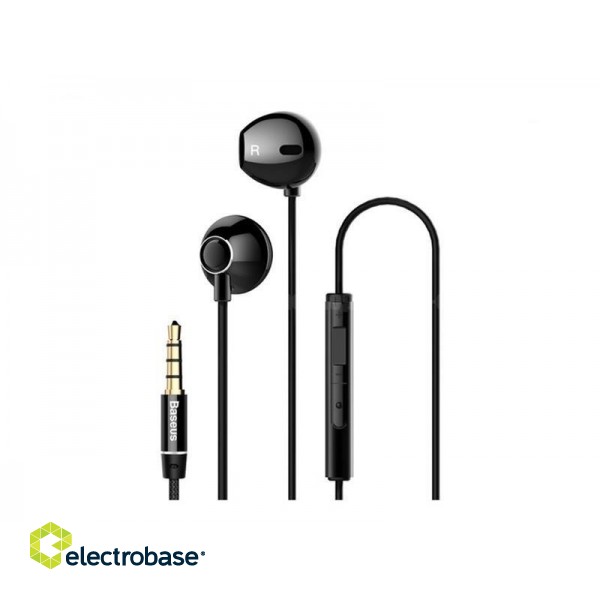 Baseus Encok NGH06-01 Stereo Headset With Microphone And Remote / 3,5mm / 1.2m / Black