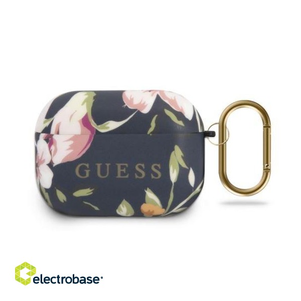 Guess GUACAPTPUBKFLO3 Silicone Headset Holder Bag For Airpods Pro Floral N.3