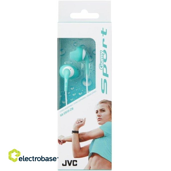 JVC HA-EN10-ZW-E Gumy Sport Headphones Green image 2