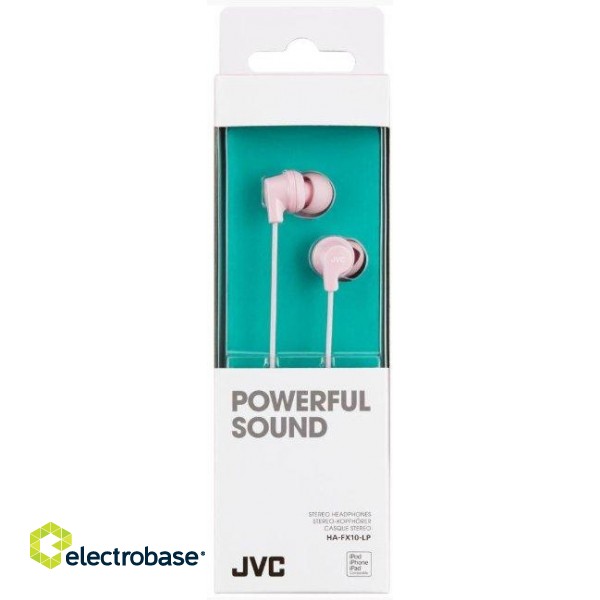 JVC HA-FX10-LP-E PowerFul Sound Headphones paveikslėlis 1