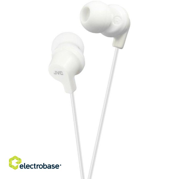 JVC HA-FX10-W-E PowerFul Sound Headphones White image 2
