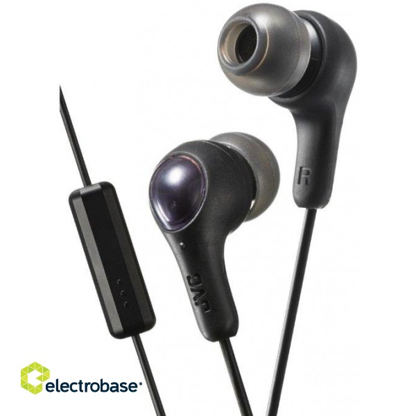 JVC HA-FX7M-B-E Gymy Plus headphones with remote & microphone image 1