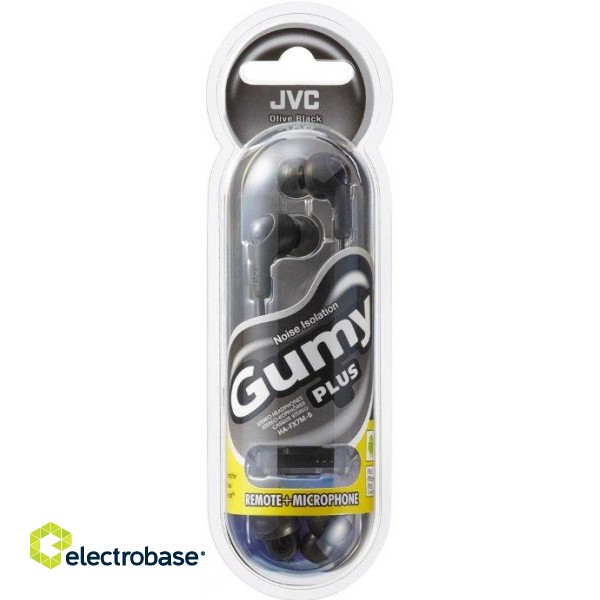 JVC HA-FX7M-B-E Gymy Plus headphones with remote & microphone paveikslėlis 2