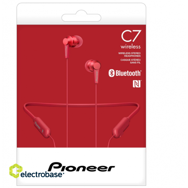 Pioneer SE-C7BT-R Wireless Headphones paveikslėlis 3