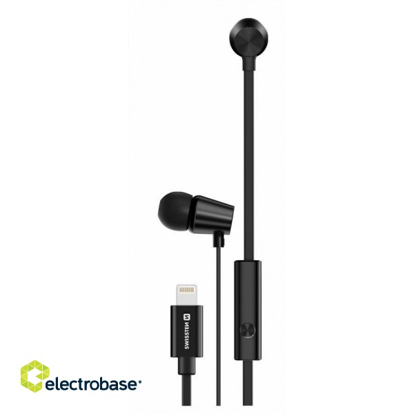 Swissten Dynamic YS500 Stereo Earphones Lightning With Microphone and Remote image 1