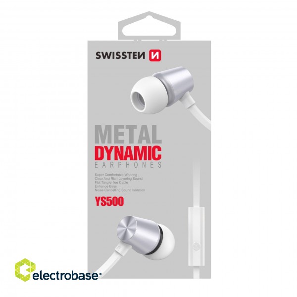 Swissten Dynamic YS500 Stereo Austiņas ar Mikrofonu un vadības pulti image 2