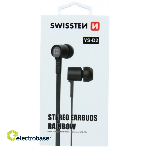 Swissten Earbuds Rainbow YS-D2 Stereo Headset With Microphone image 2
