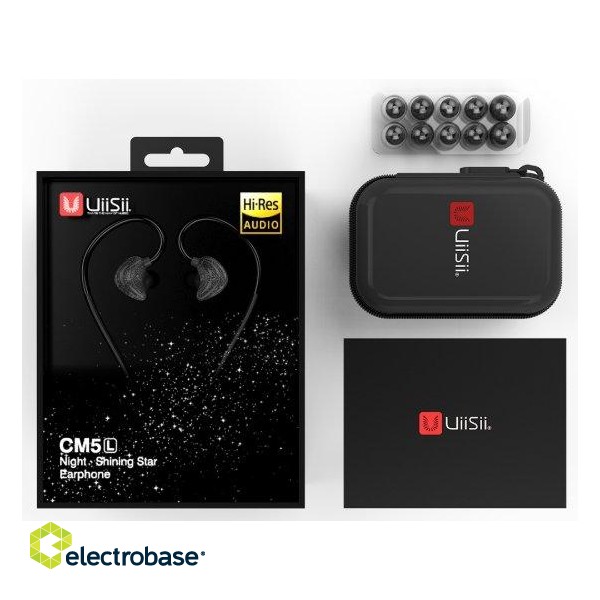 UiiSii CM5-L Premium Hi-Res Original Sport Earphones with Microphone and Volume Control / 3.5mm / 1.2m image 5