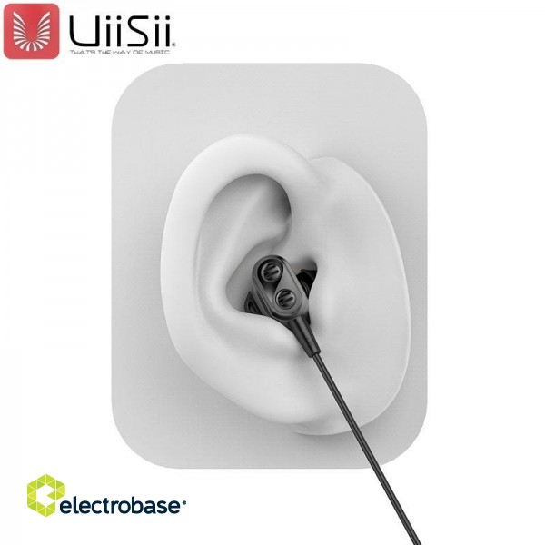 UiiSii Premium Hi-Res Original Earphones with Microphone and Volume Control / 3.5mm / 1.2m image 4