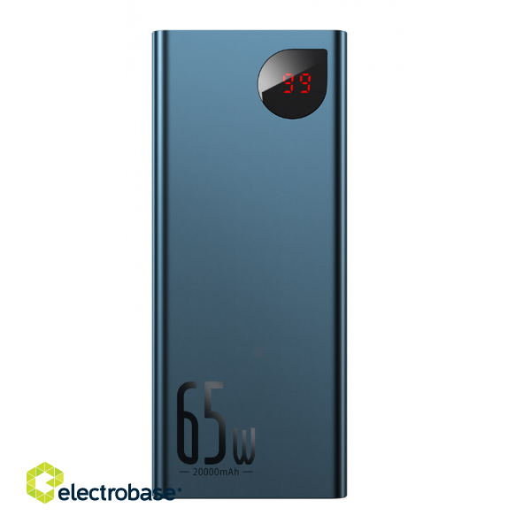 Baseus Adaman Metal Powerbank Ārējas Uzlādes Baterija 20000mAh / PD QC 3.0 / 65W / 2xUSB + USB-C + micro USB image 2