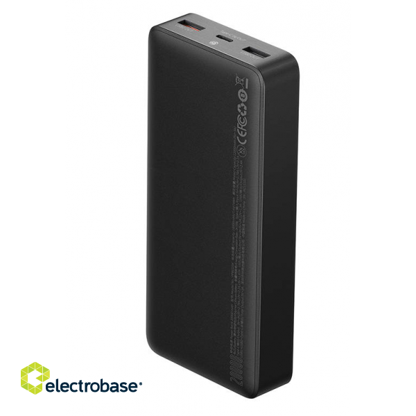 Baseus Bipow Powerbank Ārējas Uzlādes Baterija / 20000mAh /  2x USB / USB-C / 25W image 5