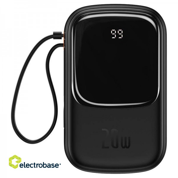 Baseus Qpow PRO Powerbank Ārējas Uzlādes Baterija ar Lightning kabeli USB-C / USB / 20000mAh / 20W image 1