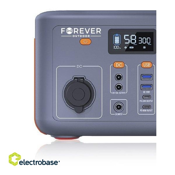 Forever OS300 Portable Power Station 300W / 307Wh / 220V / PD60W / LiFePO4 фото 2
