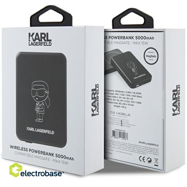 Karl Lagerfeld KLPBM5KIOTTGK Ārējās uzlādes Baterija 5000mAh image 5