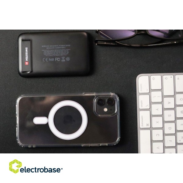 Swissten Power Banka MagSafe compatible Uzlādes baterija priekš Apple iPhone 12 / 13 / 14 / 15 sērijas 5000mAh image 5